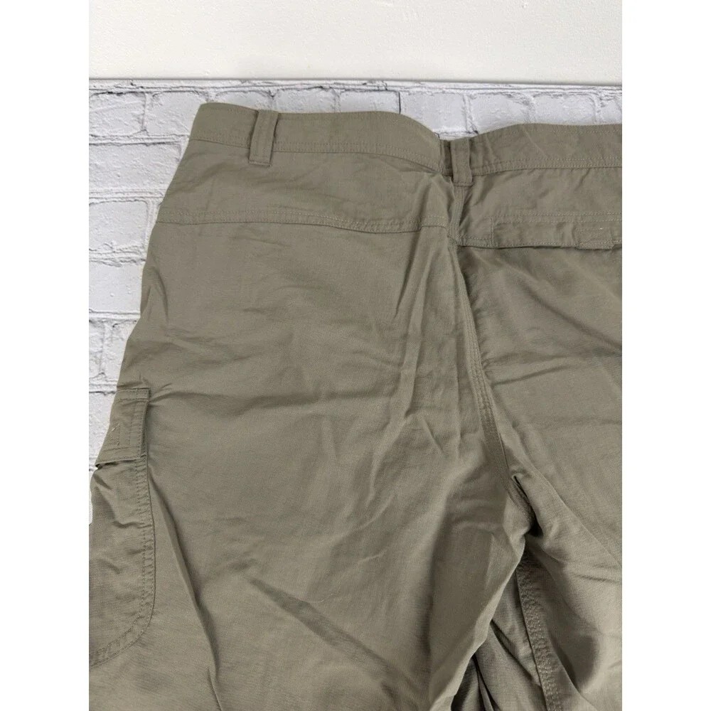 The North Face 100%Nylon Trail, Hiking Cargo Shorts Mens 34 Dark Green